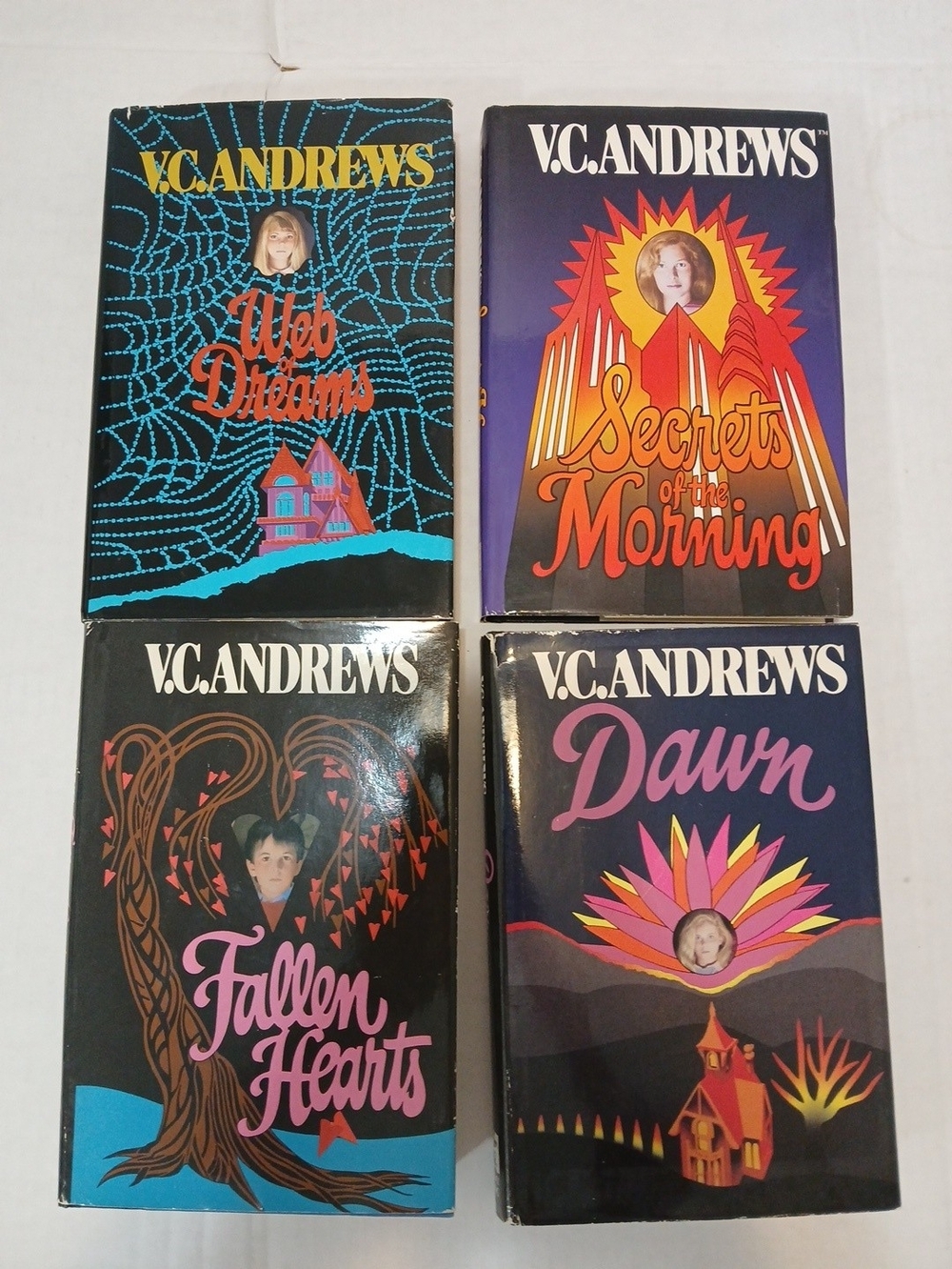 VTG V.C ANDREWS LOT OF 4 HARDBACK BOOKS WITH DUST COVERS